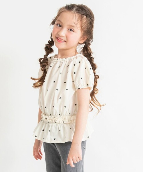 BRANSHES(ブランシェス)の「半袖チュニック(チュニック・キッズ・サックスブルー/ブラック/アイボリー・130/120/90/110/100/80)」の9枚目の写真