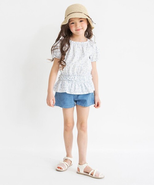 BRANSHES(ブランシェス)の「半袖チュニック(チュニック・キッズ・サックスブルー/ブラック/アイボリー・130/120/90/110/100/80)」の16枚目の写真