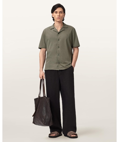 ALLSAINTS（オールセインツ）の「HUDSON RELAXED FIT RAMSKULL SHIRT | HUDSON リラックス フィット ラムスカル シャツ（シャツ/ブラウス・メンズ・グリーン系その他・XS/S/M/L）」の5枚目の写真
