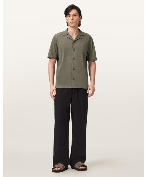 ALLSAINTS（オールセインツ）の「HUDSON RELAXED FIT RAMSKULL SHIRT | HUDSON リラックス フィット ラムスカル シャツ（シャツ/ブラウス・メンズ・グリーン系その他・XS/S/M/L）」の7枚目の写真