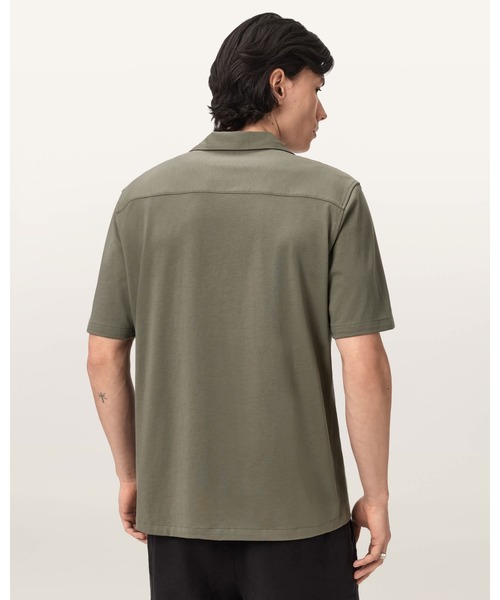 ALLSAINTS（オールセインツ）の「HUDSON RELAXED FIT RAMSKULL SHIRT | HUDSON リラックス フィット ラムスカル シャツ（シャツ/ブラウス・メンズ・グリーン系その他・XS/S/M/L）」の2枚目の写真