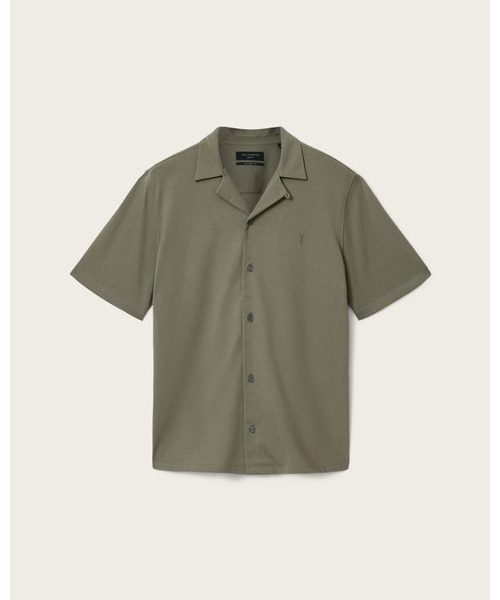 ALLSAINTS（オールセインツ）の「HUDSON RELAXED FIT RAMSKULL SHIRT | HUDSON リラックス フィット ラムスカル シャツ（シャツ/ブラウス・メンズ・グリーン系その他・XS/S/M/L）」の3枚目の写真