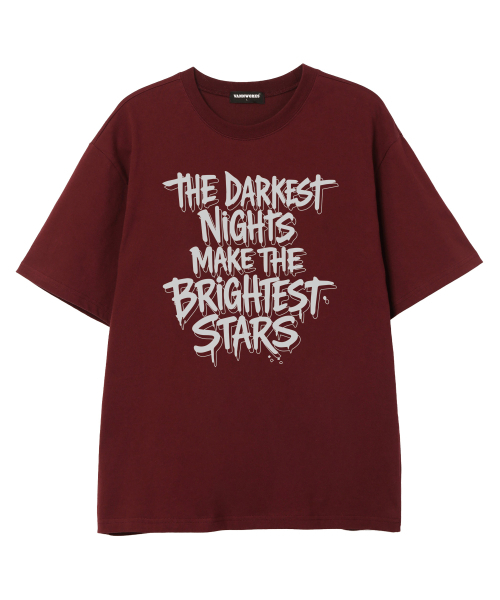 VANNWORKS(バンワークス)の「DARKEST NIGHT 半袖Tシャツ (VS0223) バーガンディ(Tシャツ/カットソー・メンズ・その他・SMALL/MEDIUM/LARGE/X-LARGE/XX-LARGE)」の3枚目の写真