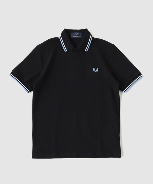 FRED PERRY（フレッドペリー）の「FRED PERRY / フレッドペリー M12 TWIN TIPPED FRED PERRY SH（Tシャツ/カットソー・メンズ・ブラック/ブラック系その他・38/40/42）」の2枚目の写真