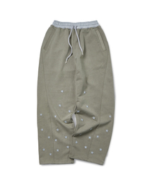 GARMENTS FAB（ガーメンツファブ）の「Star Applique Sweatpants (KHAKI)（スウェットパンツ）」