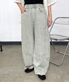 LACE DOCKING FADE DENIM PANTS(デニムパンツ)|Ameri(アメリ)の LACE DOCKING FADE DENIM PANTS(デニムパンツ)|Ameri(アメリ)の