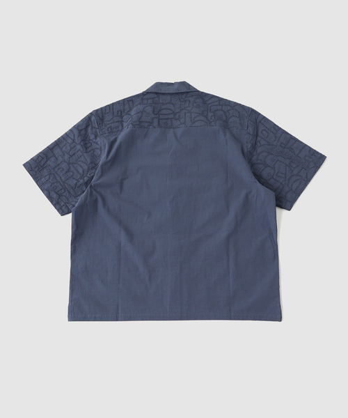 amiii(アミィ)の「mii (ミイ) SHIFFLY EMBROIDED SHIRT(シャツ/ブラウス・メンズ・ネイビー・LARGE)」の2枚目の写真