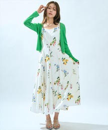 AND COUTURE（アンドクチュール）の「フルーツ×フラワープリントワンピース（ワンピース）」