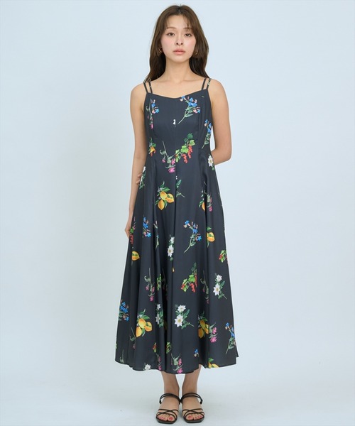 AND COUTURE(アンドクチュール)の「フルーツ×フラワープリントワンピース(ワンピース・レディース・ホワイト系その他/ブルー系その他/イエロー系その他・FREE)」の19枚目の写真