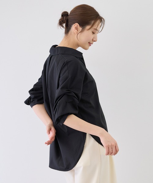Jayro(ジャイロ)の「袖タックスキッパーブラウス(シャツ/ブラウス・レディース・オフホワイト/ブラック/ホワイト系その他・M)」の17枚目の写真