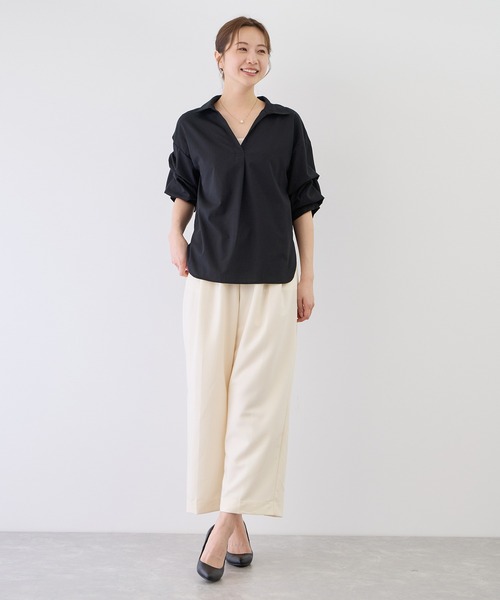 Jayro(ジャイロ)の「袖タックスキッパーブラウス(シャツ/ブラウス・レディース・オフホワイト/ブラック/ホワイト系その他・M)」の19枚目の写真