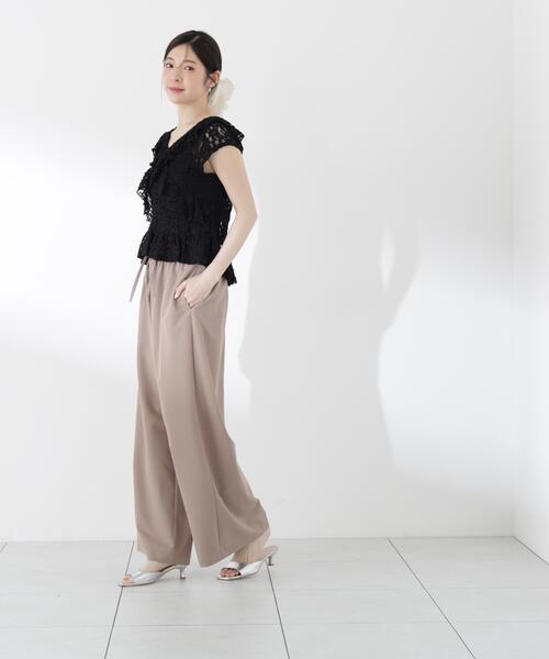 PROPORTION BODY DRESSING(プロポーションボディドレッシング)の「ラッフルカットレーストップス / 1216260500(Tシャツ/カットソー・レディース・ブラック/ホワイト系その他・FREE)」の8枚目の写真