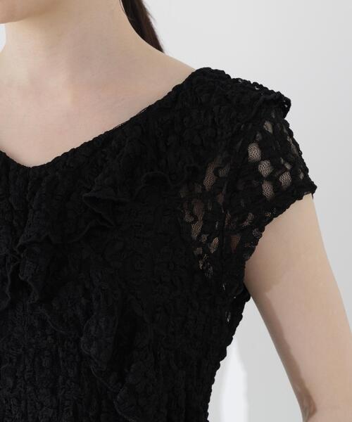 PROPORTION BODY DRESSING(プロポーションボディドレッシング)の「ラッフルカットレーストップス / 1216260500(Tシャツ/カットソー・レディース・ブラック/ホワイト系その他・FREE)」の13枚目の写真