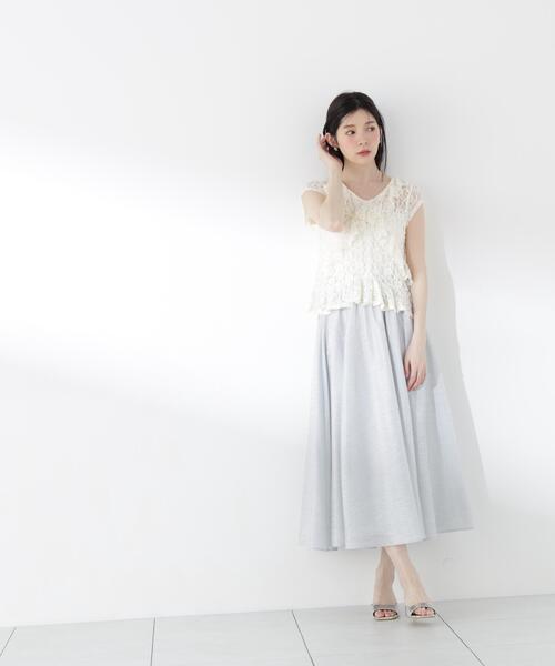 PROPORTION BODY DRESSING(プロポーションボディドレッシング)の「ラッフルカットレーストップス / 1216260500(Tシャツ/カットソー・レディース・ブラック/ホワイト系その他・FREE)」の20枚目の写真