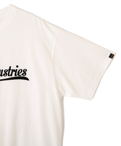Alpha Industries（アルファインダストリーズ）の「【日本限定】Alpha Industries/アルファインダストリーズ/SCRIPT　LOGO　T‐SHIRT/スクリプト ロゴ Tシャツ（Tシャツ/カットソー・メンズ・ホワイト/ブラック/オリーブ・SMALL/MEDIUM/LARGE/X-LARGE/2XL）」の6枚目の写真