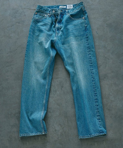 JOURNAL STANDARD relume（ジャーナルスタンダード　レリューム）の「クラフトデニム ナローストレートパンツ 12OZ（デニムパンツ・メンズ・ブルー/ブラックミックス/ブルー系その他・MEDIUM/LARGE）」の2枚目の写真