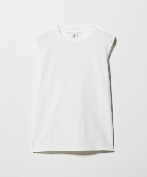 6(ロク)の「<6(ROKU)>コットン ビスチェ スリーブレス トップス(Tシャツ/カットソー・レディース・ホワイト/ブラック・FREE)」の7枚目の写真