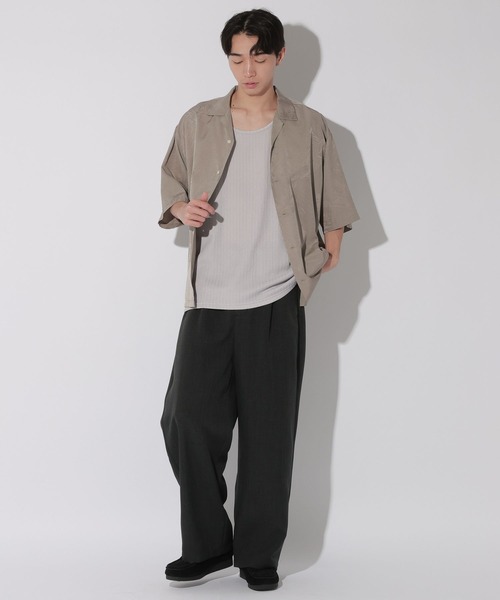 LAKOLE(ラコレ)の「楊柳タンクトップ / 675037(タンクトップ・メンズ・ホワイト/ブラック/グレー・MEDIUM/LARGE)」の5枚目の写真