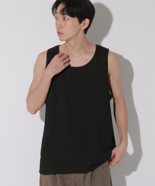 LAKOLE(ラコレ)の「楊柳タンクトップ / 675037(タンクトップ・メンズ・ホワイト/ブラック/グレー・MEDIUM/LARGE)」の11枚目の写真