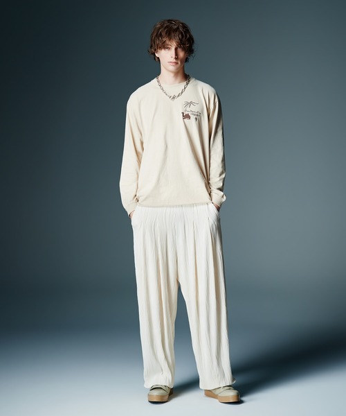 glamb（グラム）の「Egyptian Theater Cutsew / エジプシャンシアターカットソー（Tシャツ/カットソー・メンズ・ホワイト/ベージュ/イエロー・S/M/L）」の5枚目の写真