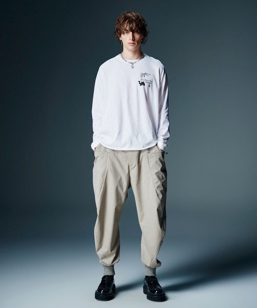 glamb（グラム）の「Egyptian Theater Cutsew / エジプシャンシアターカットソー（Tシャツ/カットソー・メンズ・ホワイト/ベージュ/イエロー・S/M/L）」の4枚目の写真