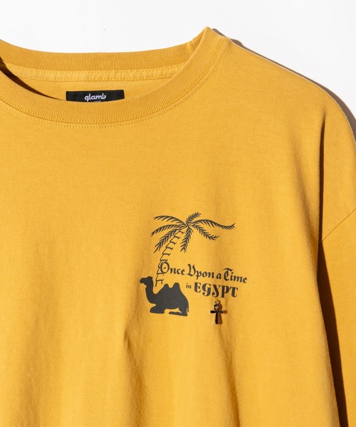 glamb（グラム）の「Egyptian Theater Cutsew / エジプシャンシアターカットソー（Tシャツ/カットソー・メンズ・ホワイト/ベージュ/イエロー・S/M/L）」の12枚目の写真