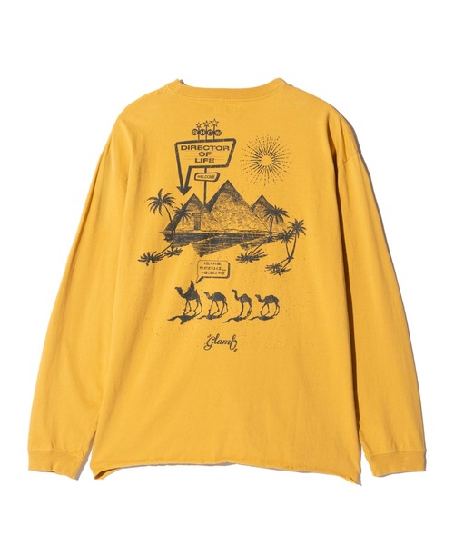 glamb（グラム）の「Egyptian Theater Cutsew / エジプシャンシアターカットソー（Tシャツ/カットソー・メンズ・ホワイト/ベージュ/イエロー・S/M/L）」の17枚目の写真