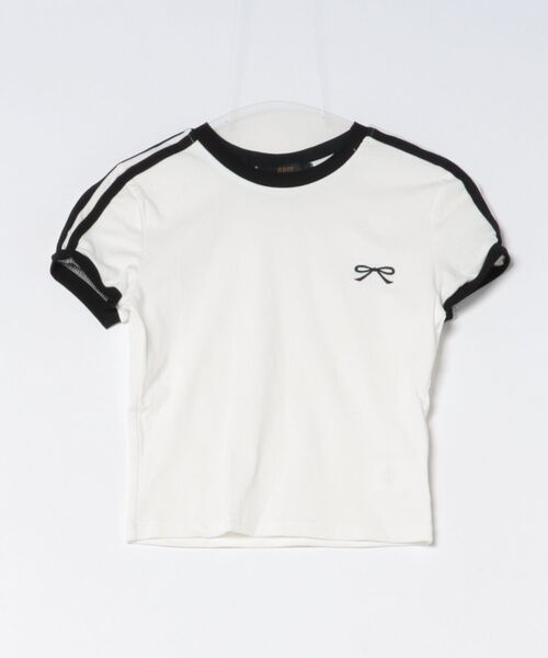 Ritzy(リッツィー)の「ラインデザインコンパクトTシャツ(Tシャツ/カットソー・レディース・ホワイト・M/L/S)」の7枚目の写真
