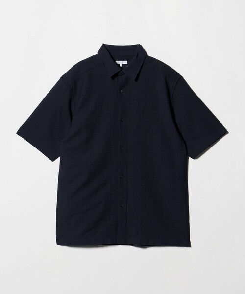 A DAY IN THE LIFE UNITED ARROWS（アデイインザライフユナイテッドアローズ）の「サッカー リラックス レギュラーカラーシャツ-吸水速乾-＜A DAY IN THE LIFE＞（シャツ/ブラウス・メンズ・ネイビー/その他1/ホワイト・L/M）」の13枚目の写真