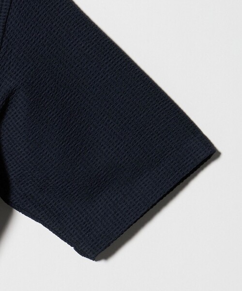 A DAY IN THE LIFE UNITED ARROWS（アデイインザライフユナイテッドアローズ）の「サッカー リラックス レギュラーカラーシャツ-吸水速乾-＜A DAY IN THE LIFE＞（シャツ/ブラウス・メンズ・ネイビー/その他1/ホワイト・L/M）」の16枚目の写真