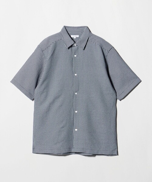 A DAY IN THE LIFE UNITED ARROWS（アデイインザライフユナイテッドアローズ）の「サッカー リラックス レギュラーカラーシャツ-吸水速乾-＜A DAY IN THE LIFE＞（シャツ/ブラウス・メンズ・ネイビー/その他1/ホワイト・L/M）」の22枚目の写真
