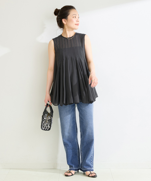 B.C STOCK(ベーセーストック)の「MCL / エムシーエル 別注 ストレッチデニムパンツ(その他パンツ・レディース・サックスブルー・MEDIUM/SMALL)」の8枚目の写真