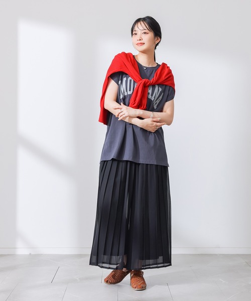 n'OrLABEL(ノアールレーベル)の「【冷感裏地付き】シフォンプリーツパンツ(その他パンツ・レディース・ブルー/ブラック/グリーン・FREE)」の17枚目の写真