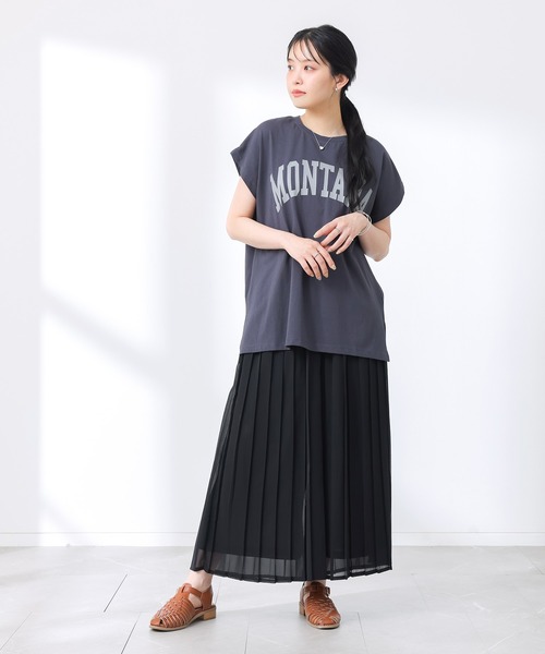 n'OrLABEL(ノアールレーベル)の「【冷感裏地付き】シフォンプリーツパンツ(その他パンツ・レディース・ブルー/ブラック/グリーン・FREE)」の18枚目の写真