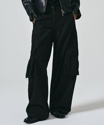 NOIRER（ノイア）の「コットンフィールドワイドパンツ（ブラック）（その他パンツ）」