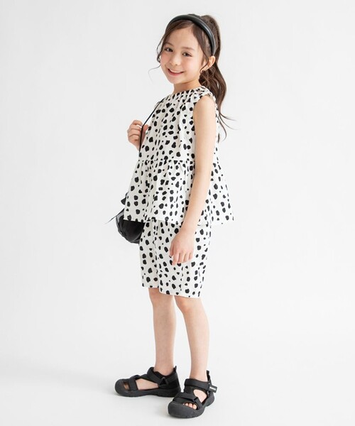 BRANSHES（ブランシェス）の「バックスリットノースリーブ（シャツ/ブラウス・キッズ・ブラック/ピンク・90/100/110/120/80/130/140/150）」の16枚目の写真