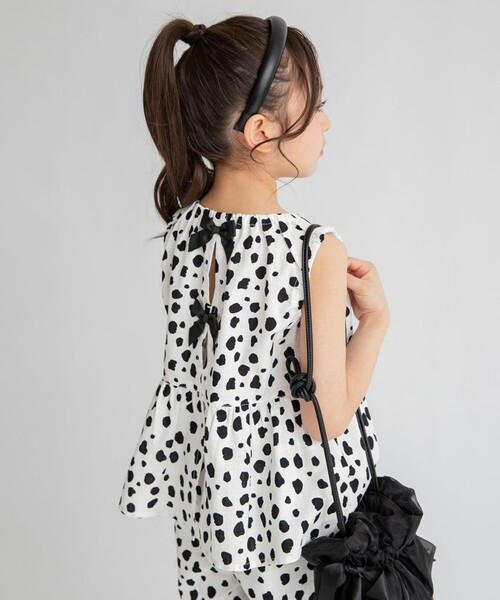 BRANSHES（ブランシェス）の「バックスリットノースリーブ（シャツ/ブラウス・キッズ・ブラック/ピンク・90/100/110/120/80/130/140/150）」の15枚目の写真