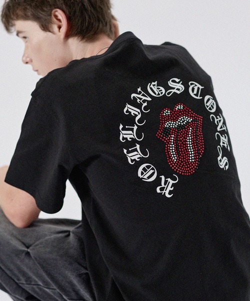 MSG(エムエスジー)の「MSG別注 THE ROLLING STONES ホースシューロゴラインストーン半袖Tシャツ(Tシャツ/カットソー・メンズ・ホワイト/ブラック/ピンク・L/M/S)」の20枚目の写真