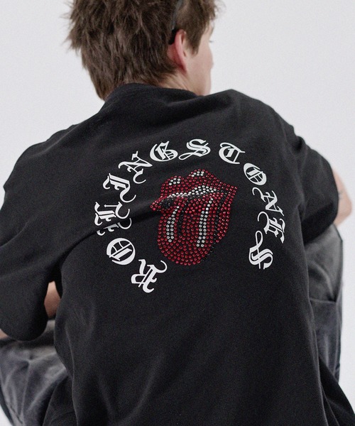 MSG(エムエスジー)の「MSG別注 THE ROLLING STONES ホースシューロゴラインストーン半袖Tシャツ(Tシャツ/カットソー・メンズ・ホワイト/ブラック/ピンク・L/M/S)」の21枚目の写真