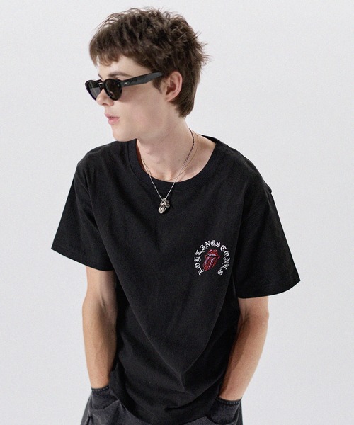 MSG(エムエスジー)の「MSG別注 THE ROLLING STONES ホースシューロゴラインストーン半袖Tシャツ(Tシャツ/カットソー・メンズ・ホワイト/ブラック/ピンク・L/M/S)」の15枚目の写真