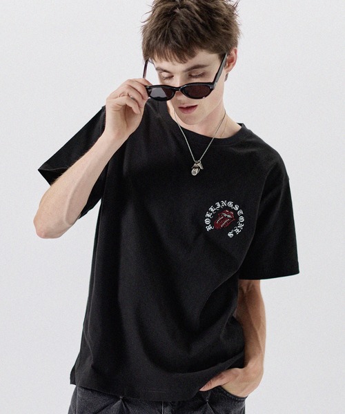 MSG(エムエスジー)の「MSG別注 THE ROLLING STONES ホースシューロゴラインストーン半袖Tシャツ(Tシャツ/カットソー・メンズ・ホワイト/ブラック/ピンク・L/M/S)」の17枚目の写真