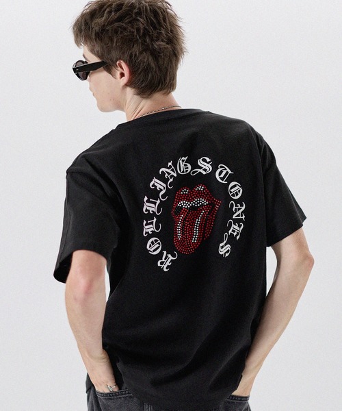 MSG(エムエスジー)の「MSG別注 THE ROLLING STONES ホースシューロゴラインストーン半袖Tシャツ(Tシャツ/カットソー・メンズ・ホワイト/ブラック/ピンク・L/M/S)」の18枚目の写真