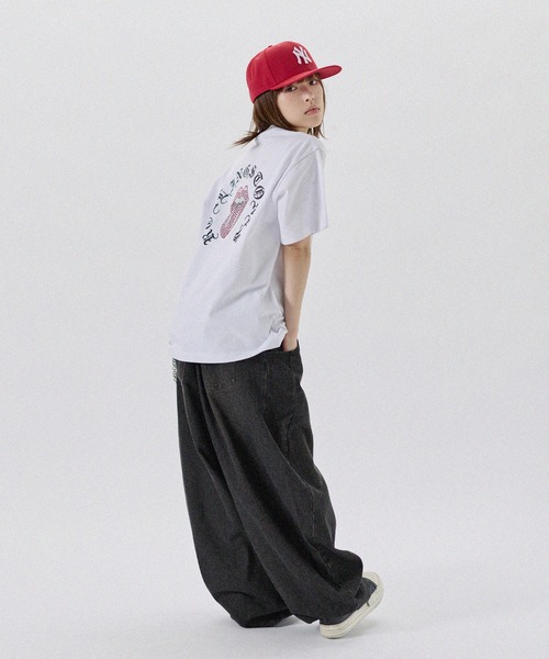 MSG(エムエスジー)の「MSG別注 THE ROLLING STONES ホースシューロゴラインストーン半袖Tシャツ(Tシャツ/カットソー・メンズ・ホワイト/ブラック/ピンク・L/M/S)」の14枚目の写真