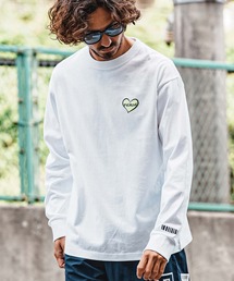 mlt5730- Heart Puff Print US Cotton Long Sleeve Tee ロングスリーブTシャツ(F26A230)