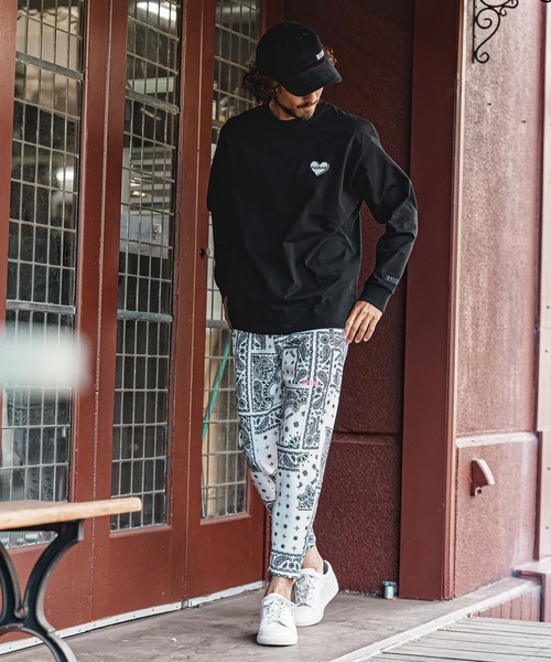 felkod(フィルコッド)の「mlt5730- Heart Puff Print US Cotton Long Sleeve Tee ロングスリーブTシャツ(F26A230)(Tシャツ/カットソー・メンズ・ホワイト×イエロー/ネイビー/ブラック/ホワイト×レッド・S/M/L/XL)」の7枚目の写真