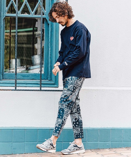 felkod(フィルコッド)の「mlt5730- Heart Puff Print US Cotton Long Sleeve Tee ロングスリーブTシャツ(F26A230)(Tシャツ/カットソー・メンズ・ホワイト×イエロー/ネイビー/ブラック/ホワイト×レッド・S/M/L/XL)」の12枚目の写真