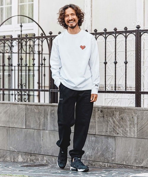 felkod(フィルコッド)の「mlt5730- Heart Puff Print US Cotton Long Sleeve Tee ロングスリーブTシャツ(F26A230)(Tシャツ/カットソー・メンズ・ホワイト×イエロー/ネイビー/ブラック/ホワイト×レッド・S/M/L/XL)」の19枚目の写真