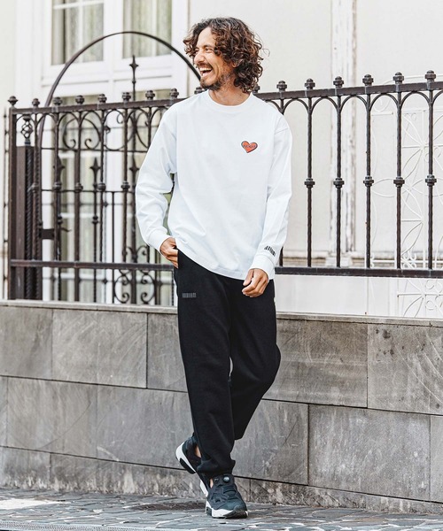 felkod(フィルコッド)の「mlt5730- Heart Puff Print US Cotton Long Sleeve Tee ロングスリーブTシャツ(F26A230)(Tシャツ/カットソー・メンズ・ホワイト×イエロー/ネイビー/ブラック/ホワイト×レッド・S/M/L/XL)」の20枚目の写真