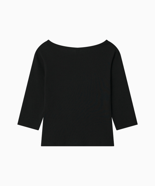 OHESHIO（オヘシオ）の「BASIC 3/4 SLEEVE T-SHIRT, BLACK（Tシャツ/カットソー・レディース・その他・FREE）」の7枚目の写真