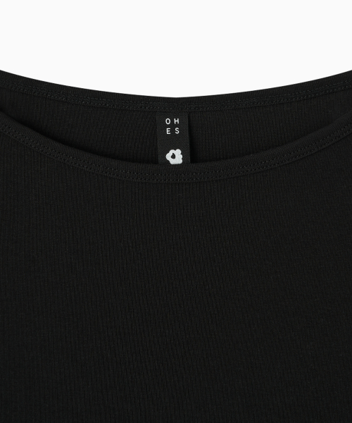 OHESHIO（オヘシオ）の「BASIC 3/4 SLEEVE T-SHIRT, BLACK（Tシャツ/カットソー・レディース・その他・FREE）」の8枚目の写真